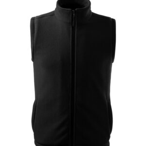 Unisex polár mellény, fekete, 280 g/m²