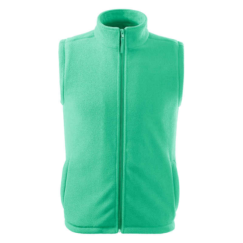 Unisex polár mellény, menta, 280 g/m²