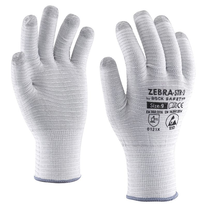 Karbon csíkos, kötött kesztyű, mártás nélkül