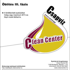 Öblítés III. fázis kísérőmatrica