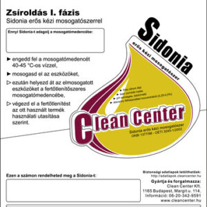 Sidonia-strong I. fázis kísérőmatrica