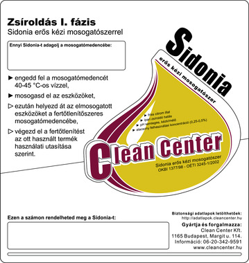 Sidonia-strong I. fázis kísérőmatrica