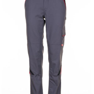 Highline női derekasnadrág, sötétszürke/fekete/piros