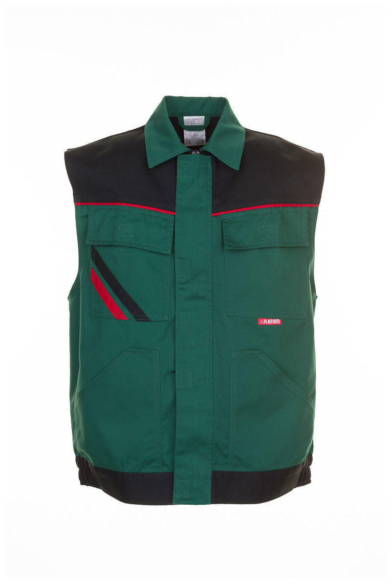 Highline mellény, zöld/fekete/piros