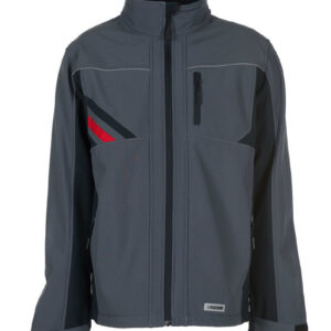 Highline softshell dzseki, sötétszürke/fekete/piros