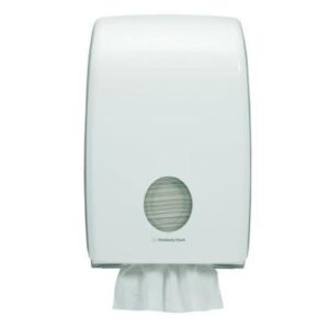 KC 6945 Aquarius hajtogatott kéztörlő adagoló,  fehér,  műanyag,  40x27x14cm