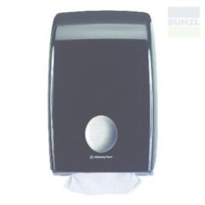 KC 7171 Aquarius hajtogatott kéztörlő adagoló,  műanyag,  fekete,  40x27x14cm