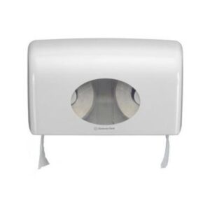 KC 6992 Aquarius kis ikertekercses WC papír adagoló,  fehér,  műanyag,  18x30x13cm