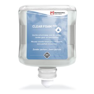 SCJ Clear Foam Pure hipoallergén habszappan,  illatmentes,  1 L