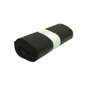 Szemeteszsák 60x75cm 15my 60l fekete,  20 db/tekercs