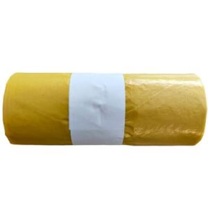 Szemeteszsák 50x60 cm,  35L,  20 mik,  sárga,  20 db/tekercs