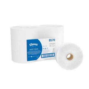 KC 8570 Kleenex Jumbo Roll WC papír,  2r, fehér,  190 m