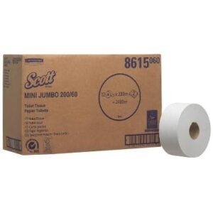 KC 8615 Scott Mini Jumbo WC papír,  2 rétegű,  fehér,  500lap,  9x40cm 200m