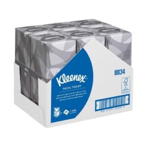 KC 8834 Kleenex kozmetikai kendő,  kocka,  90 lap,  fehér,  2 rétegű,  21x20cm