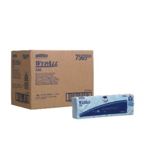 KC 7565 WypAll X80 hajtogatott tisztítókendő,  kék,  43x35cm,  25db/csomag