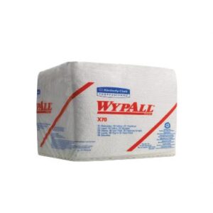 KC 8387 WypAll X70 hajtogatott törlő,  fehér,  1réteg,  33x31, 5 cm,  76lap