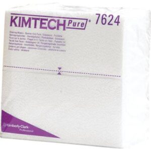 KC 7624 Kimtech Pure hajtogatott tisztító törlő CL4,  fehér, 35x38, 5cm, 35db/csomag