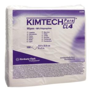 KC 7646 Kimtech Pure CL4 tisztatéri törlő,  fehér,  23x23cm,  100lap/csomag