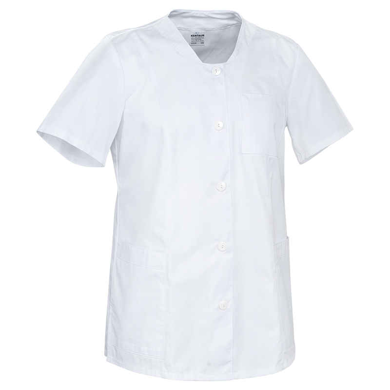 Rövid ujjú női köpeny, fehér