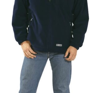 Férfi polár pulóver, sötétkék-barna, 360 g/m²