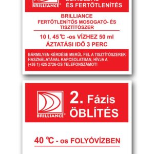 Brilliance Matrica 2 fázisú mosogatás szett fertőtlenítős mosogató- és tisztítószerrel