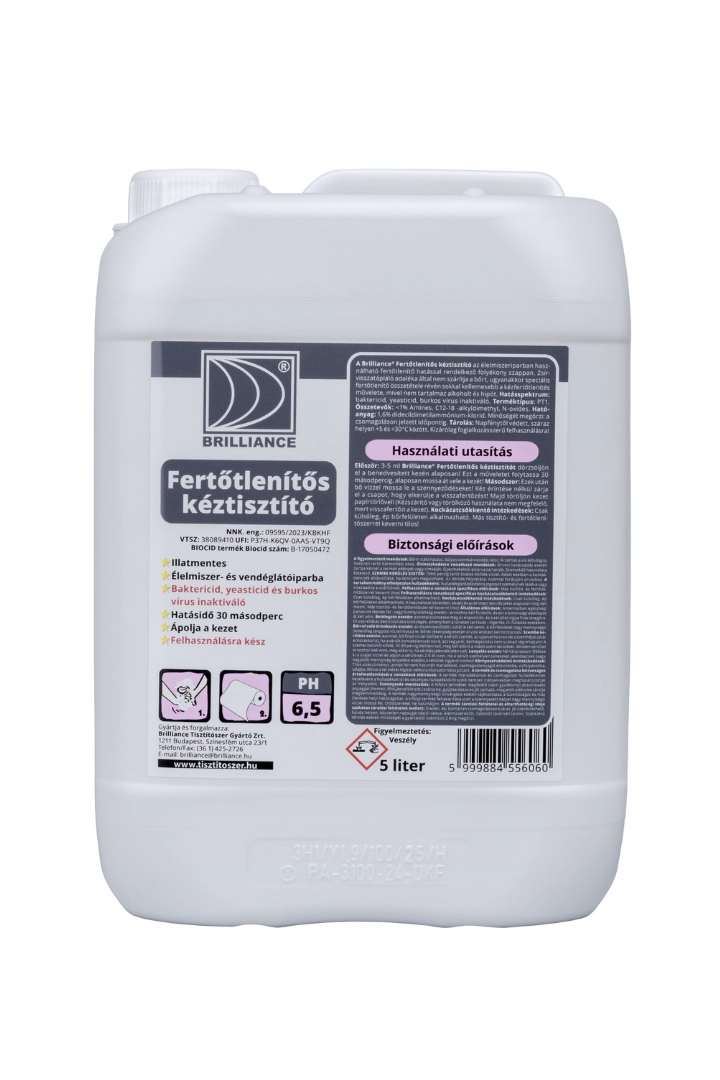 Brilliance® Fertőtlenítős kéztisztító 5 liter