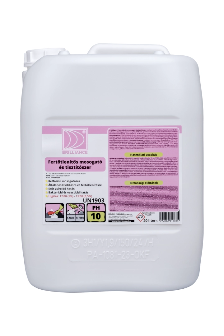 Brilliance® Fertőtlenítős mosogató- és tisztítószer 20 liter