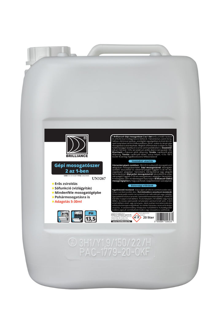 Brilliance® ÖKO Gépi mosogatószer 2 az 1-ben 20 liter