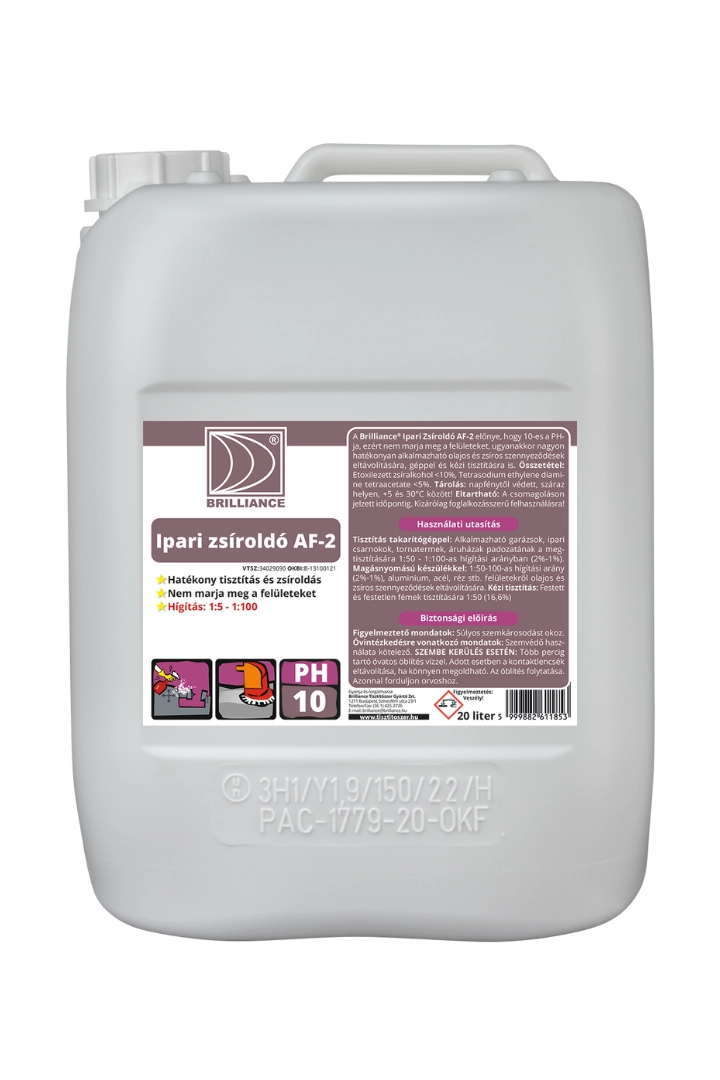 Brilliance® Ipari zsíroldó AF-2 20 liter