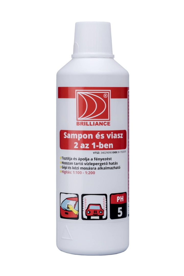 Brilliance® Autósampon és autó viasz 2 az 1-ben 1 liter